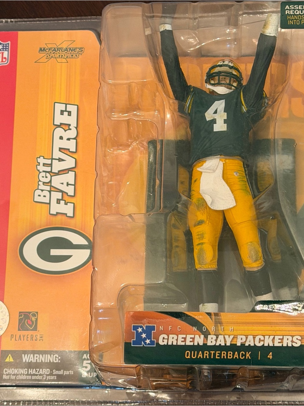 McFarlane Green and Gold Football Player Figure
